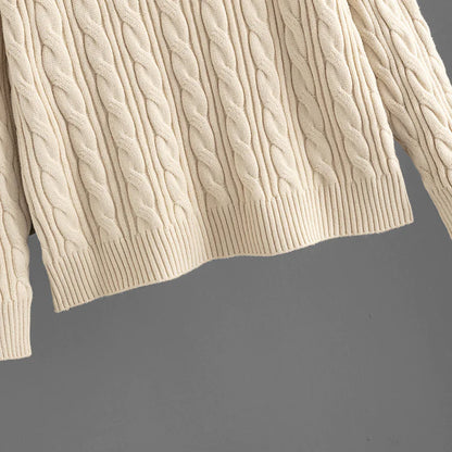 V-Neck Wool Cashmere Knitted Set