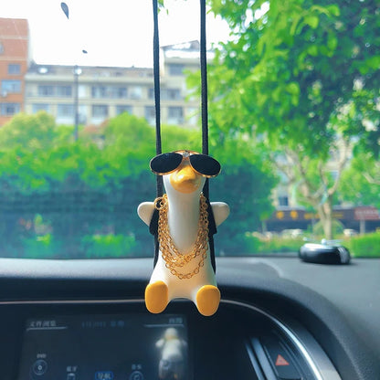 Anime Gypsum Swing Duck Car Interior Decoration