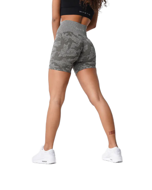 Women's Camo Seamless Activewear Yoga Shorts