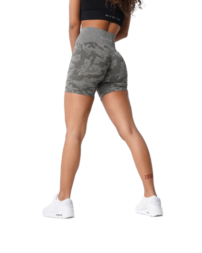 Women's Camo Seamless Activewear Yoga Shorts