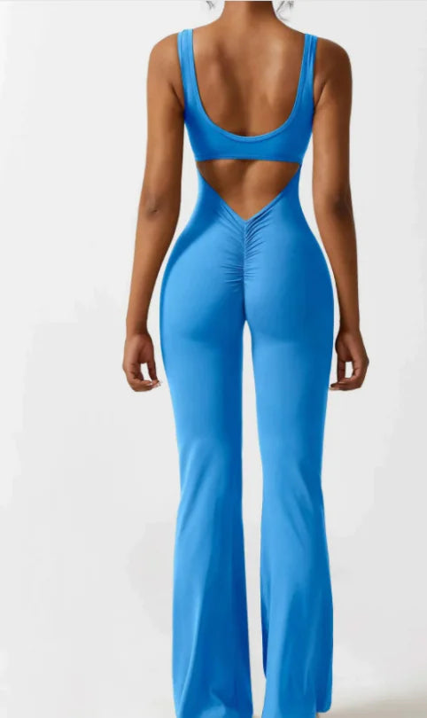 Women's Seamless Hollow Yoga Bodysuit Casual Activewear